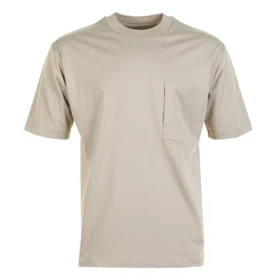 Snow Peak Mercerized Pocket  T Shirt Greige In Neutral
