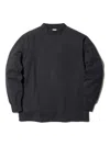 Snow Peak Mock-neck Long-sleeve T-shirt In Blue