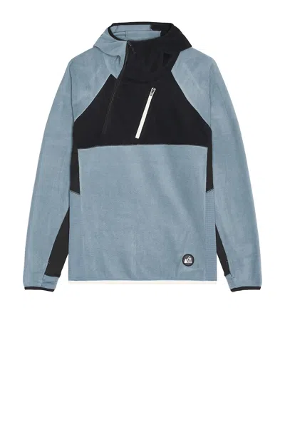 Snow Peak Mofm Fleece Hoodie In Ice Blue
