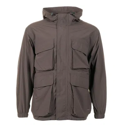 Snow Peak Nylon Double Rip Jacket Dark Brown