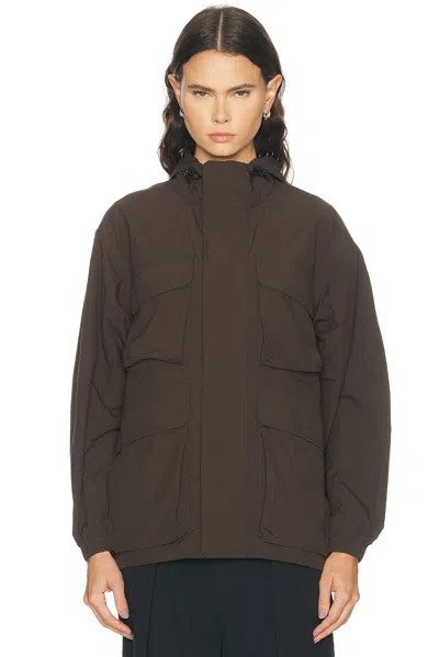 Snow Peak Nylon Double Ripstop Jacket In Brown