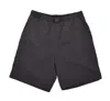 Snow Peak Nylon Tussah 2way Shorts Black In White