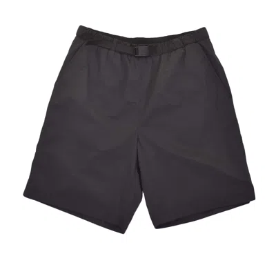 Snow Peak Nylon Tussah 2way Shorts Black In White
