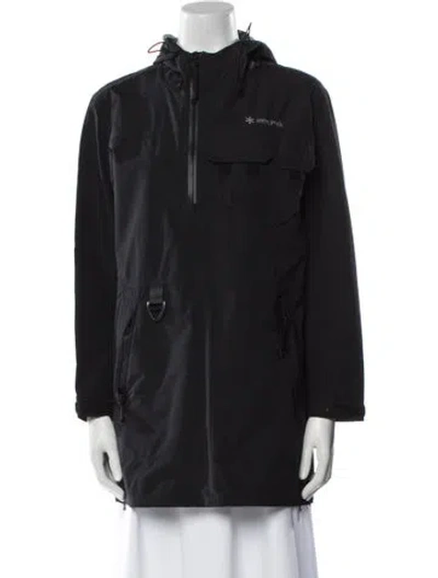 Pre-owned Snow Peak Nylon Utility Jacket In Black