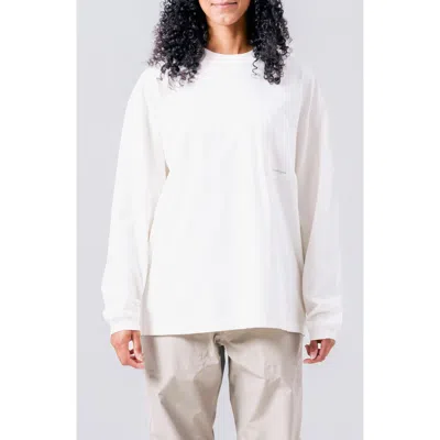 Snow Peak Og Mercerized Long Sleeve T-shirt In White