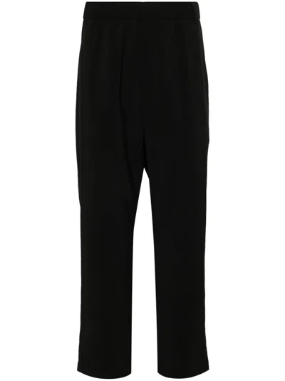 Snow Peak Pe Light Straight-leg Trousers In Black