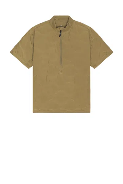 Snow Peak Seamless Quilted Down Pullover In Green