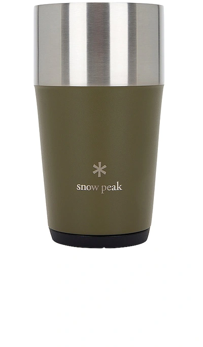 Snow Peak Shimo Tumbler 470 In Olive