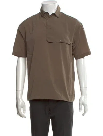 Pre-owned Snow Peak Short Sleeve Shirt In Brown