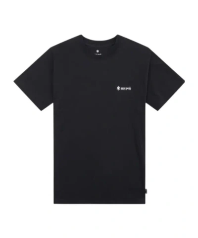 Snow Peak Short Sleeve T-shirt In Black