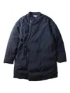 Snow Peak Side-tie Down Coat In Blue