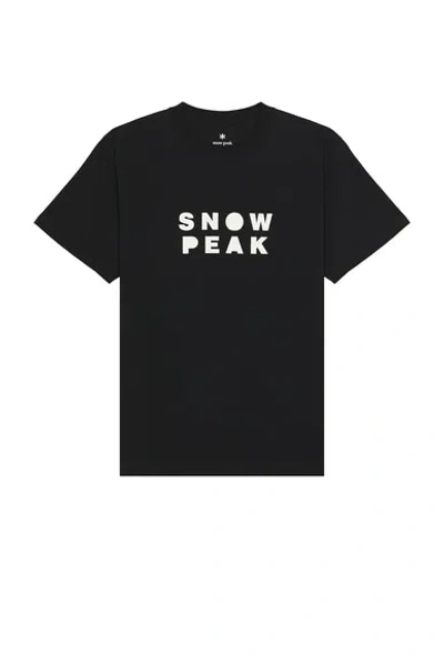 Snow Peak Snowpeaker T-shirt Camper In Black