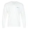 Snow Peak Soft Cotton Relaxed Fit Logo Long Sleeve T Shirt Off White In White