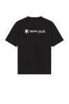 Snow Peak Logo T-shirt In Black