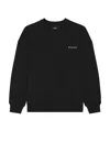 Snow Peak Sp Logo Sweat Pullover In Black