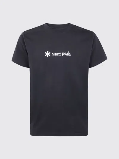 SNOW PEAK T-SHIRT SNOW PEAK MEN COLOR BLACK,H67157002
