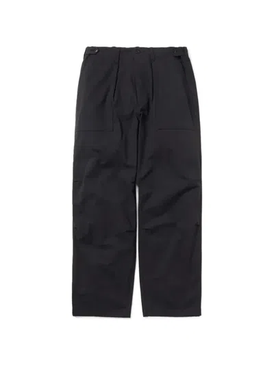 Snow Peak Takibi Belt-loops Trousers In Black