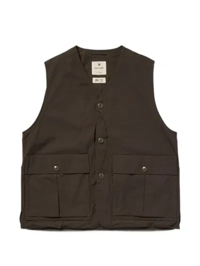 Snow Peak Takibi Vest In Brown
