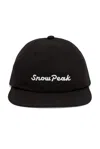 Snow Peak Typography Cap In Black