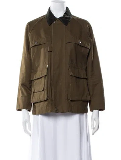 Pre-owned Snow Peak Utility Jacket In Green
