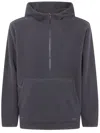 Snow Peak Half-zip Hoodie In Gray