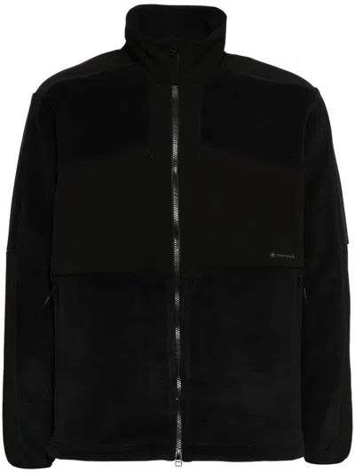 Snow Peak X Mountain Of Moods Hybrid Fleece Jacket In Black