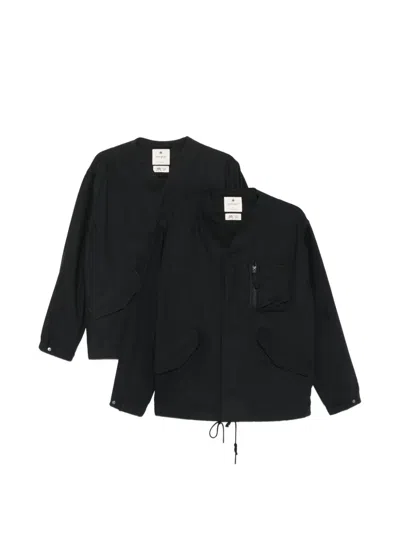 Snow Peak Zip-fastening Pocket Jacket In Black