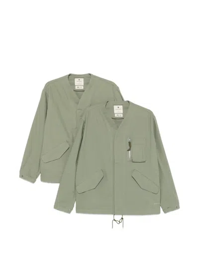 Snow Peak Zip-fastening Pocket Jacket In Green