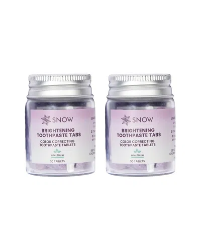 Snow ® Unisex 3.8oz Purple Whitening Toothpaste Tablets (2-pack)