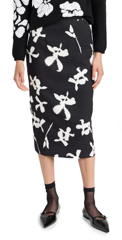 Snow Xue Gao Asymmetric A-line Skirt In Black