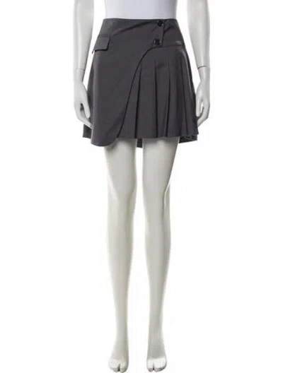 Pre-owned Snow Xue Gao Wool Shorts In Gray