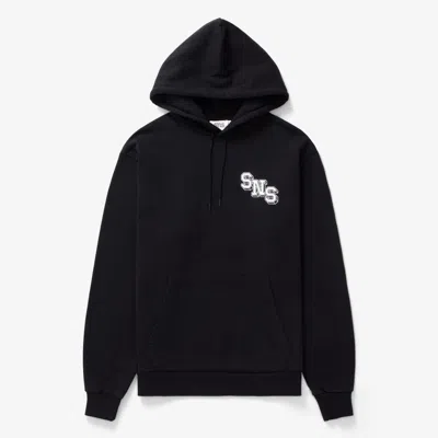 Sns Collegiate Logo Hoodie In Black