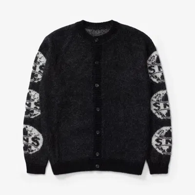 Sns Mohair Knit Cardigan In Black