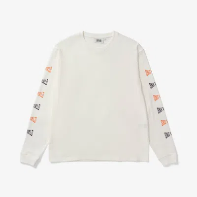 Sns Squeeze Long Sleeve Tee In White