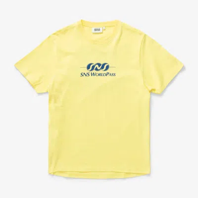 Sns World Pass Tee In Yellow