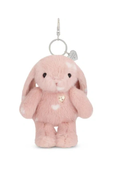 Snuggle Bunnies Kids'  Penelope 6" Plush Bunny Keychain With Metal Swivel Clip In Pink