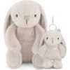Snuggle Bunnies Stuffed Animal Penelope The Bunny & Keyring Set In Brown