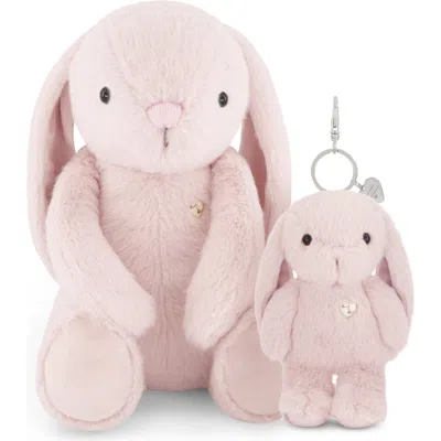 Snuggle Bunnies Kids'  Stuffed Animal Penelope The Bunny & Keyring Set In Pink