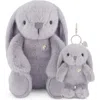 Snuggle Bunnies Stuffed Animal Penelope The Bunny & Keyring Set In Silver