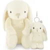 Snuggle Bunnies Kids'  Stuffed Animal Penelope The Bunny & Keyring Set In Yellow