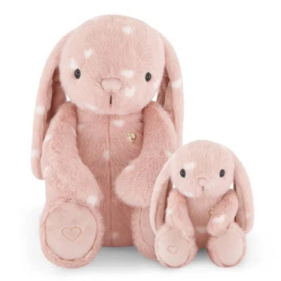 Snuggle Bunnies Kids'  Stuffed Animal Penelope The Bunny & Little Bunny Set In Red