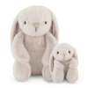 Snuggle Bunnies Kids'  Stuffed Animal Penelope The Bunny & Little Bunny Set In Silver