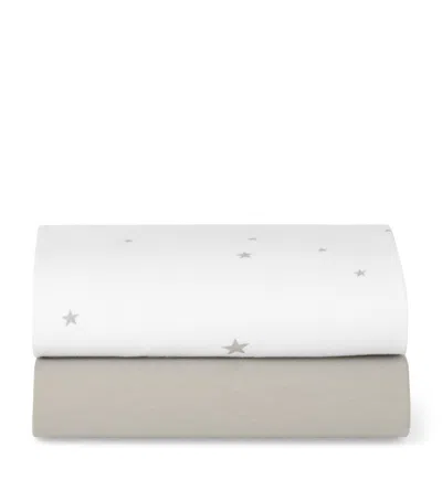 Snüz Crib Fitted Sheets In White