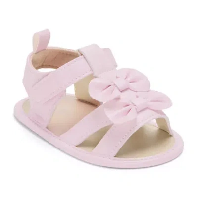 So Adorable Babies' Infant Girls Strap Sandals In Pink
