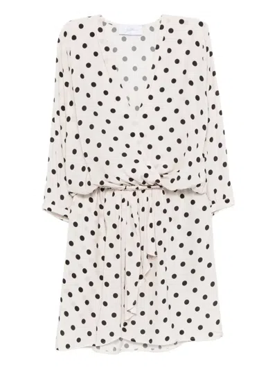 So Allure Polka-dot Wrap Dress