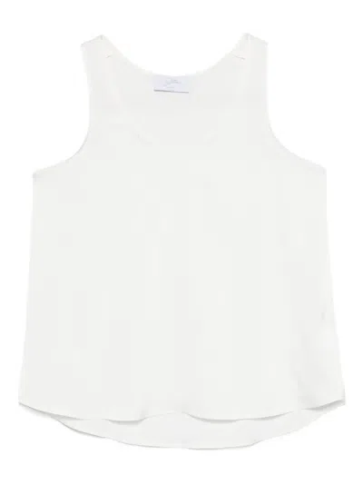 So Allure Round-neck Top In White