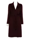 So Allure Saba Coat In Burgundy