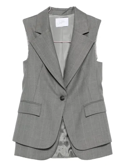 So Allure Single-breasted Suit In Gray