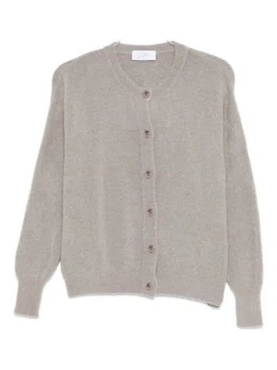 So Allure Wool Cardigan In Grey