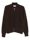 So Allure Zip-up Wool Cardigan In Multi